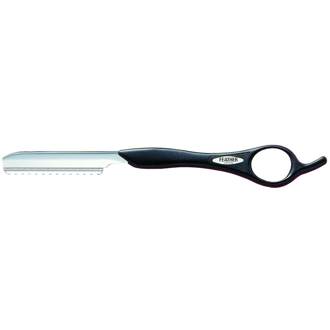 Feather Styling & Texturizing Razor Long Handle 17cm-Black