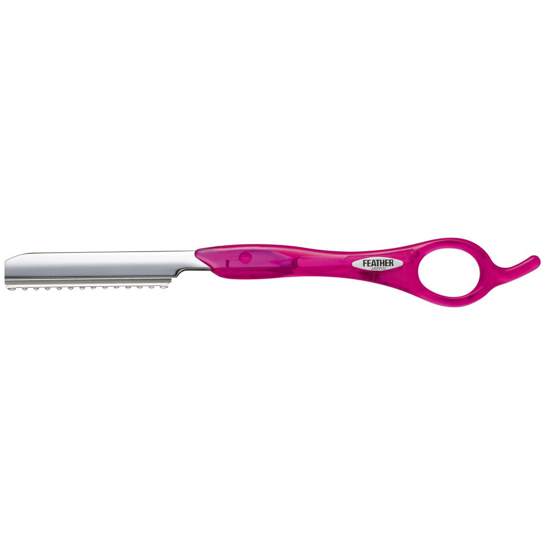 Feather Styling & Texturizing Razor Long Handle 17cm-Fuchsia