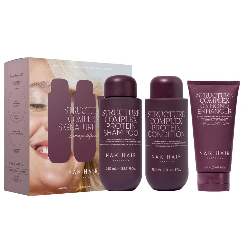 Nak Structure Complex Shampoo & Conditioner & Treatment Trio
