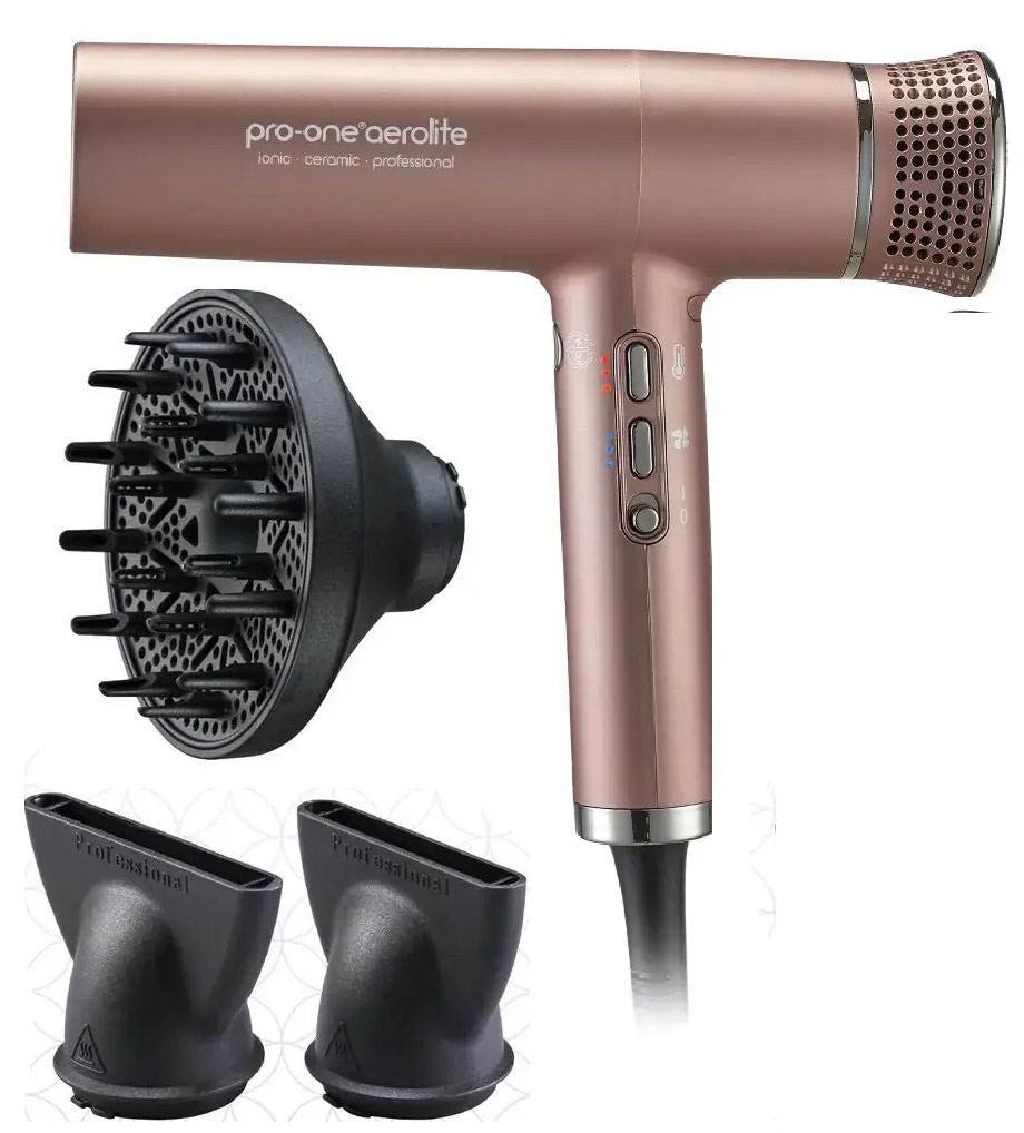 Pro-One Aerolite Professional Hairdryer - Gold