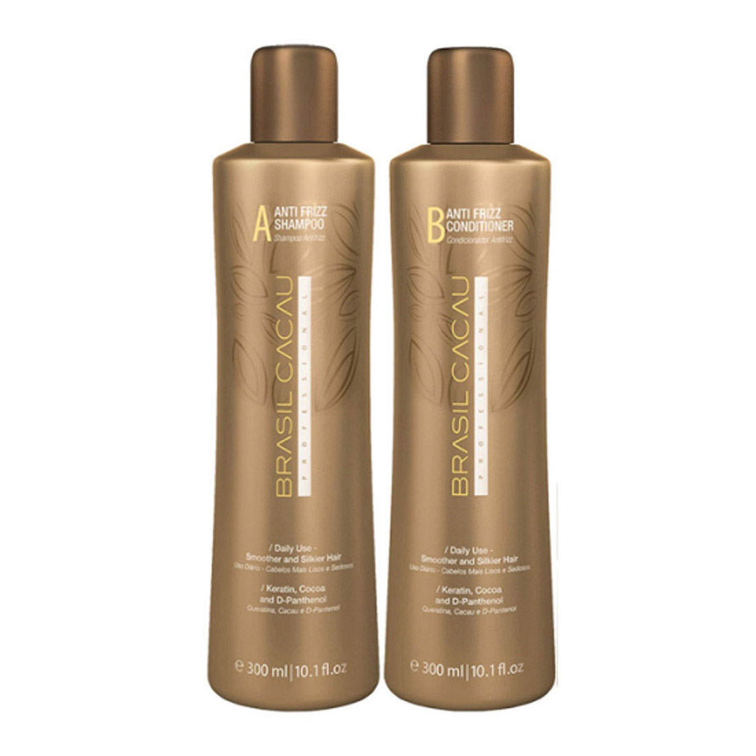 Brasil Cacau Anti Frizz Shampoo and Conditioner Duo 300ml