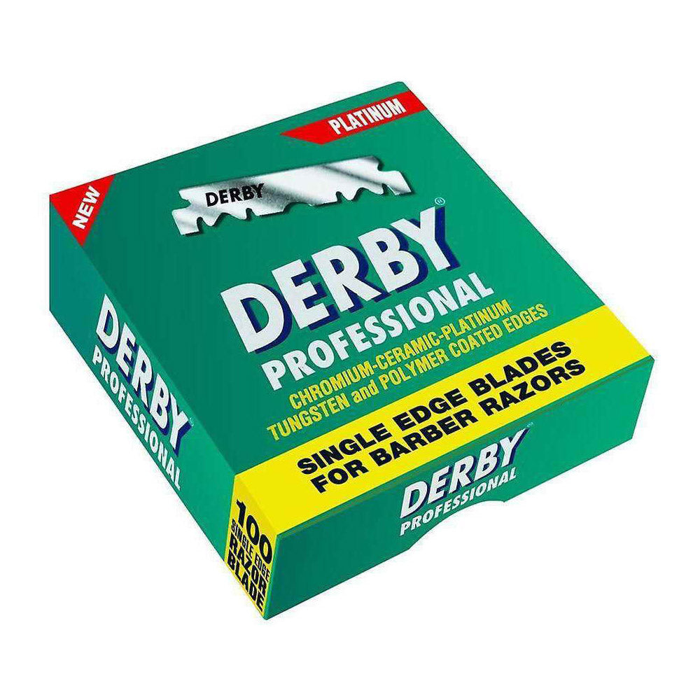 Derby Platinum Single Edge Razor Blades Pack Of 100